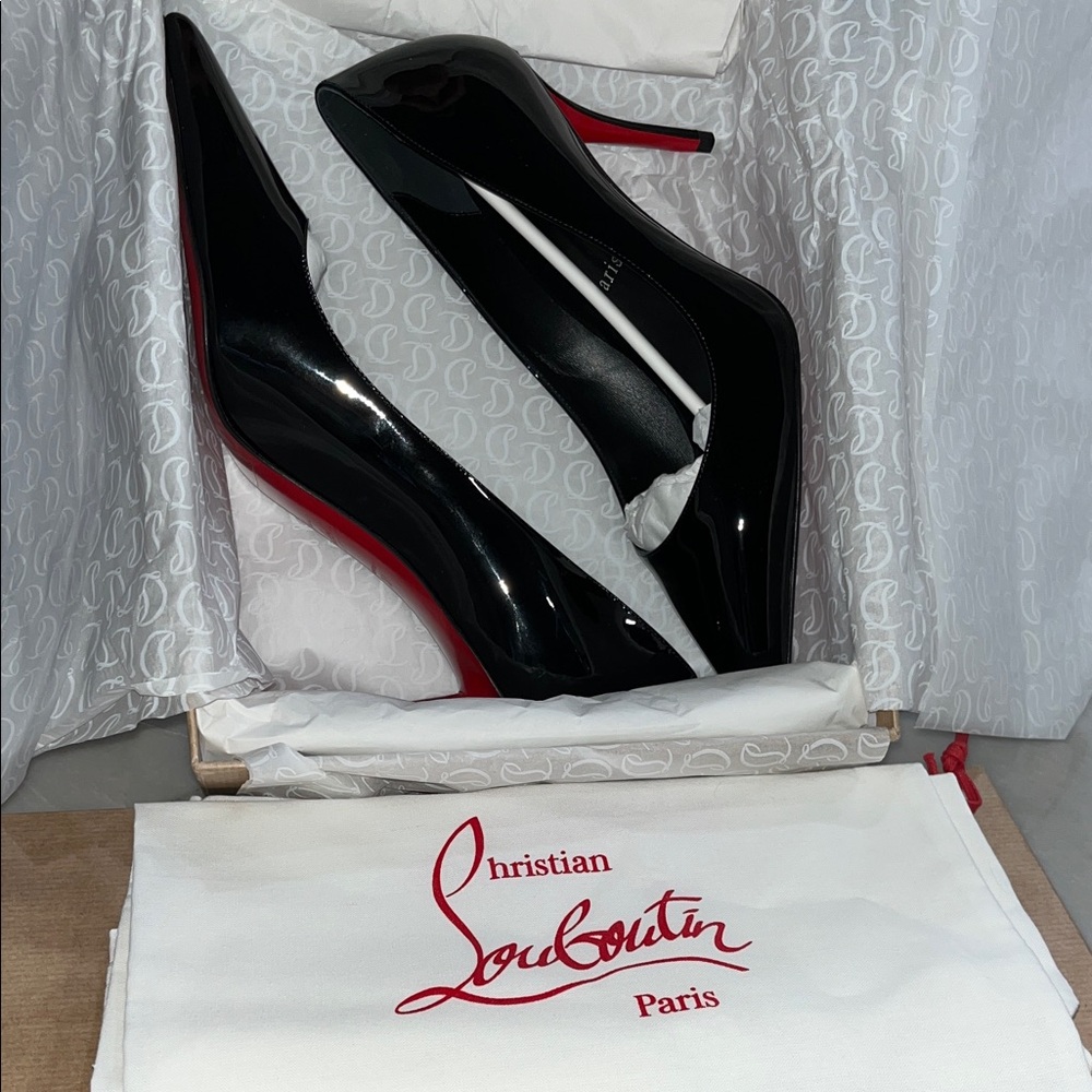 Christian Louboutin Black and Red Heels